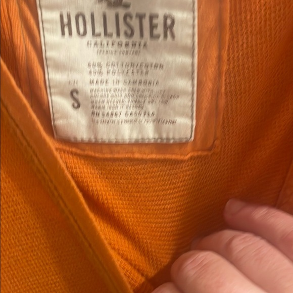 Hollister Orange Hoodie Sweatshirt - Picture 2 of 4